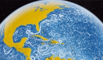 Variación de la extensión del hielo en América del Norte de 120.000 a 7.000 años (antes de la fecha actual)
